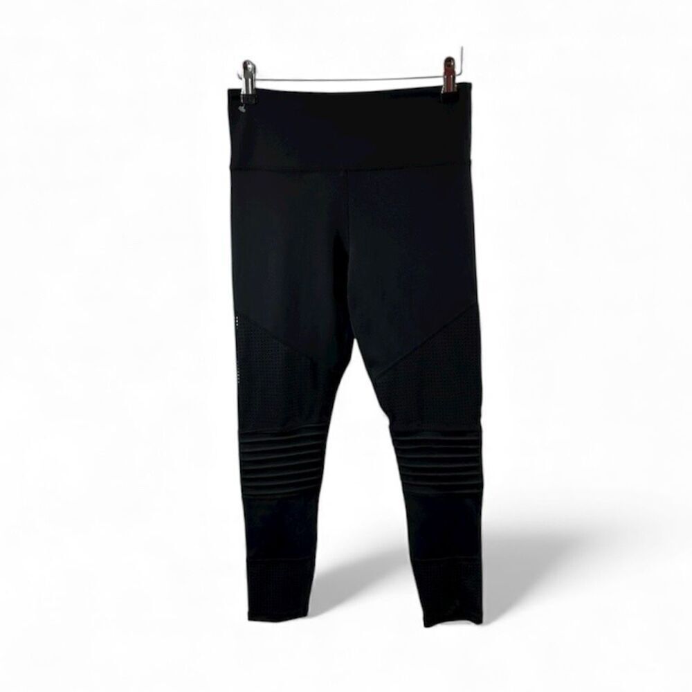 Zyia Active Black Moto Leggigns Size 6-8